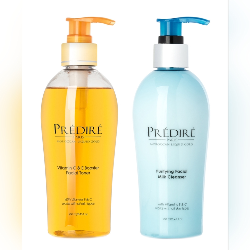 Purifying Milk Cleanser 8.45 oz; Vitamin C & E Boosting Facial Toner 8.45 oz Set